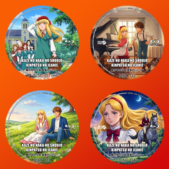 Kaze no Naka no Shoujo Kinpatsu no Jeanie Blu-Ray (Multi-Subs)
